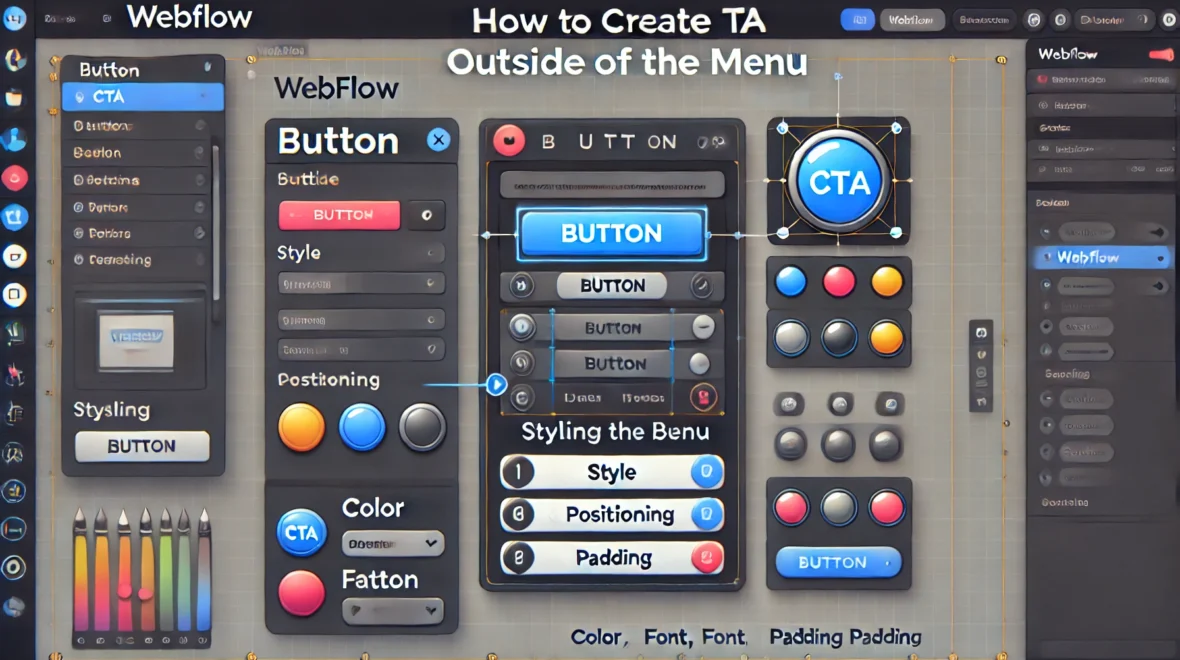 How to Make a CTA Button Outside of the Menu in Webflow